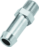 Biker's Choice 1/8 NPT to 3/8 Inch Hose Straight Oil Line Fitting - Universal Custom Part