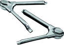 Kuryakyn Swingarm Tube Covers for 2008-2017 Harley Davidson Softail Models in Chrome