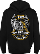 DBK Guardian Hoodie Black Medium with 8oz Cotton-Poly Blend