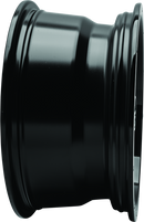 QuadBoss Barbwire 14x7 Wheel - 5+2 Offset, 4/137 Bolt Pattern, Black Machined Finish