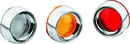 Kuryakyn Deep Dish Bezel with Smoke Lens for Harley-Davidson Bullet Turn Signals Part