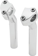 Bikers Choice Chrome 6.5 Inch Smooth Top Pullback Handlebar Risers - Part