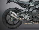 Yoshimura RS-12 ADV Street Alpha T Slip-On Exhaust System with Matte Carbon Fiber End Cap for Yamaha MT-10 and FZ-10