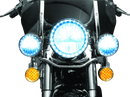 Kuryakyn LED Front Turn Signal Conversion Flat Style Insert with Amber Lens for Harley Davidson 2008-2009 Models