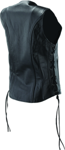 Kuryakyn Leather by River Road Sapphire Leather Vest for Women - Small