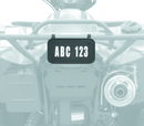 QuadBoss ATV License Plate Kit - Black