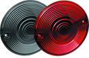Kuryakyn Red Lenses for 3-1/4 inch Flat Turn Signals - Durable Replacement Pair