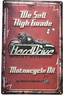 Harddrive M/C Oil Sign