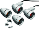 Kuryakyn Deep Dish Smoke Lens Turn Signal Kit for Harley Davidson and Sportster Models