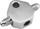 Bikers Choice Chrome Brake Tee with 1/8 NPT Center Hole and Side Mounting Holes