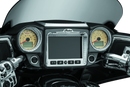 Kuryakyn Aztec Gauge Accent for 2017-2021 Indian Chieftain Models - Chrome
