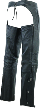 Kuryakyn Leather by River Road Longhaul Leather Chaps for Powersports - Large