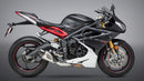 Yoshimura Street Alpha T Slip-On SS/SS CF Works Exhaust for Triumph Daytona 675