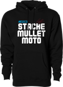 DBK Stache Mullet Moto Hoodie Black XL - 10oz Cotton-Poly Blend for Motorcycle Enthusiasts