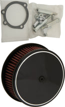 Round Air Cleaner Hp Classic Smooth Black 5 7/8"