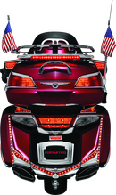 Kuryakyn LED Lighted Trunk Lid Handle for Honda GL1800 Gold Wing (2001-2005) – Chrome Finish with Red LEDs