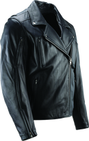 Kuryakyn River Road Ironclad Classic Leather Jacket for Powersports - Black, Small