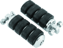 Kuryakyn ISO Peg Large with Male Adapter Chrome Pair – Durable Rubber Grip Inserts for Powersports Vehicles