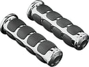 Kuryakyn Metric ISO Grips Chrome for Kawasaki and Yamaha Motorcycles