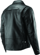 Kuryakyn River Road Ironclad Classic Leather Jacket for Powersports - Black, Small
