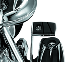 Kuryakyn Zombie Brake Pedal Pad for Harley-Davidson FL Models Chrome Part