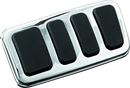 Kuryakyn ISO Brake Pedal Pad Longhorn Chrome for Harley Davidson Touring Models
