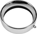 Frenched Headlight Trim Ring Chrome 5 3/4 Tab Style
