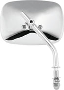 Bikers Choice 490734 Chrome Tapered Stem Motorcycle Mirror - Classic and Custom Styles