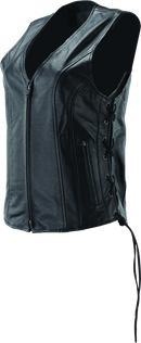 Kuryakyn Leather by River Road Sapphire Leather Vest for Women - Small