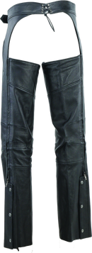 Kuryakyn Leather by River Road Longhaul Leather Chaps for Powersports - Large