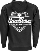 Harddrive Shield Hoodie Black/White 2x