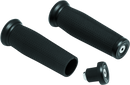 Kuryakyn Thresher Grips Universal 7/8 inch Black – Ergonomic Shark Tooth-Inspired Rubber Hand Grips for Powersports