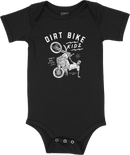 DBK 12 O'clock Onesie Black for 6 Months - Fire Retardant Cotton Baby Bodysuit