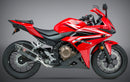 YOSHIMURA Exhaust Signature R 77 Slip-On SS CF for Honda CBR500R and CB500F