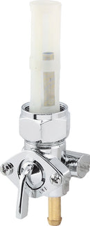 Bikers Choice 75-06 Chrome Fuel Petcock with 22mm Straight Down Outlet for Harley-Davidson Big Twin & XL Models