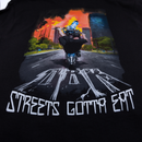 DBK Streets Gotta Eat Tee Black Small - 6 oz 100% Cotton Standard T-Shirt
