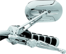 Kuryakyn Magnum Mirrors Large Flat Glass Chrome for Harley-Davidson Models