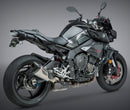 Yoshimura RS-12 ADV Street Alpha T Slip-On Exhaust System with Matte Carbon Fiber End Cap for Yamaha MT-10 and FZ-10
