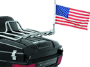 Kuryakyn Flag with Universal 1/2 Inch Vertical Mount Chrome - Durable American and P.O.W. Flags for Powersports Vehicles