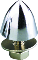 Bikers Choice Chrome Bullet Krommets - Universal Custom Fit, 10 Pack