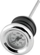 Bikers Choice Chrome Oil Tank Temperature Gauge for Harley Davidson Softail and XL Models Part