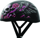 Bikers Choice Skid Lids Wild One Helmet - Small, Low-Profile Contoured Design with D.O.T. Safety Standards