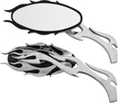 Mirrors Flame W/Flame Stem Black/Chrome