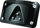 Kuryakyn Curved Laydown License Plate Frame for Honda VTX1800 Models - Gloss Black Part 3148