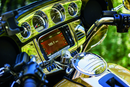 Kuryakyn Deluxe Tri-Line Stereo Trim Kit for 2014-2015 Harley Davidson Touring Models - Chrome