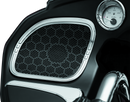 Kuryakyn Tri-Line Speaker Accents for Harley Davidson Road Glide – Chrome Finish