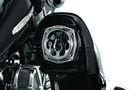 Kuryakyn Flame Speaker Grills Chrome for Harley-Davidson Touring Models Part 3788