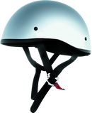 Bikers Choice Skid Lids Original Helmet Chrome XL – Low-Profile, D.O.T. Certified Powersports Helmet