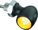 Kuryakyn Kellermann Atto Clear Lens Amber Lights in Satin Black, Part