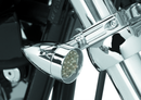 Bikers Choice Chrome Mini LED Turn Signals with 41 mm Clamp for Harley-Davidson – Part 482422